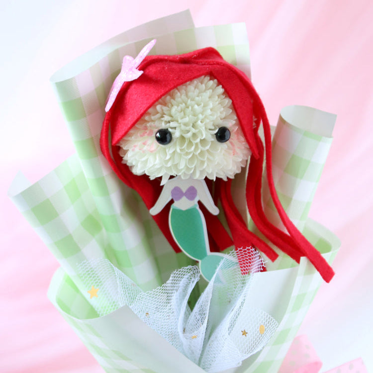 Mermaid Pompon Mums Floral DIY Kit (Set of 5)
