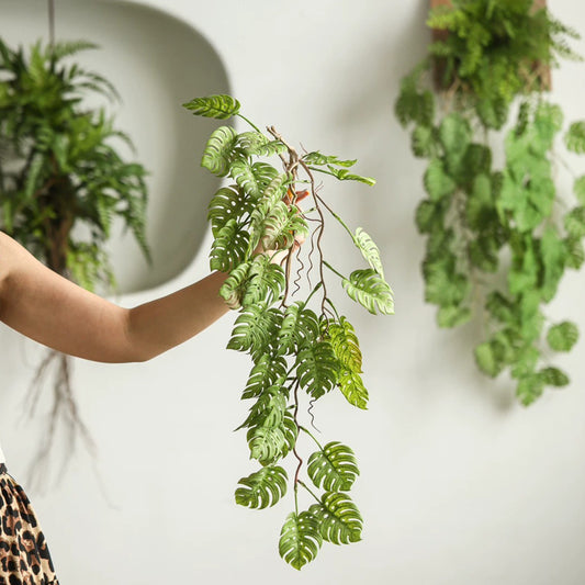 Guirlande artificielle de Monstera de 35 po