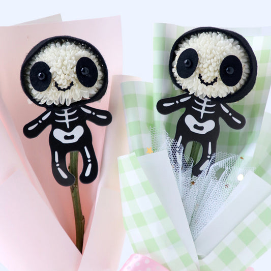 5 Sets Skeleton Floral DIY Kit for Halloween