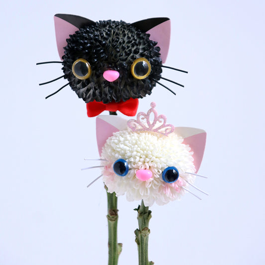 Kitty Ping Pong Mums Bouquet DIY Kit (Set of 5)
