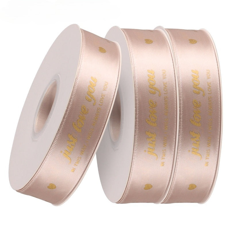 JUST LOVE YOU Satin Ribbon (2.5cmx40Yd)