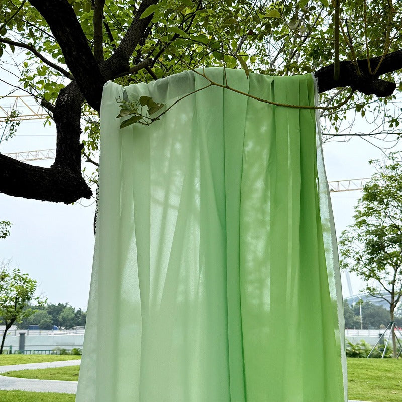 Gradient Chiffon Backdrop Fabric Draping Cloth