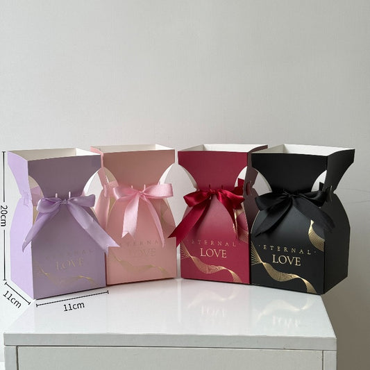 10pcs Vase-Shaped Cardboard Flower Gift Box