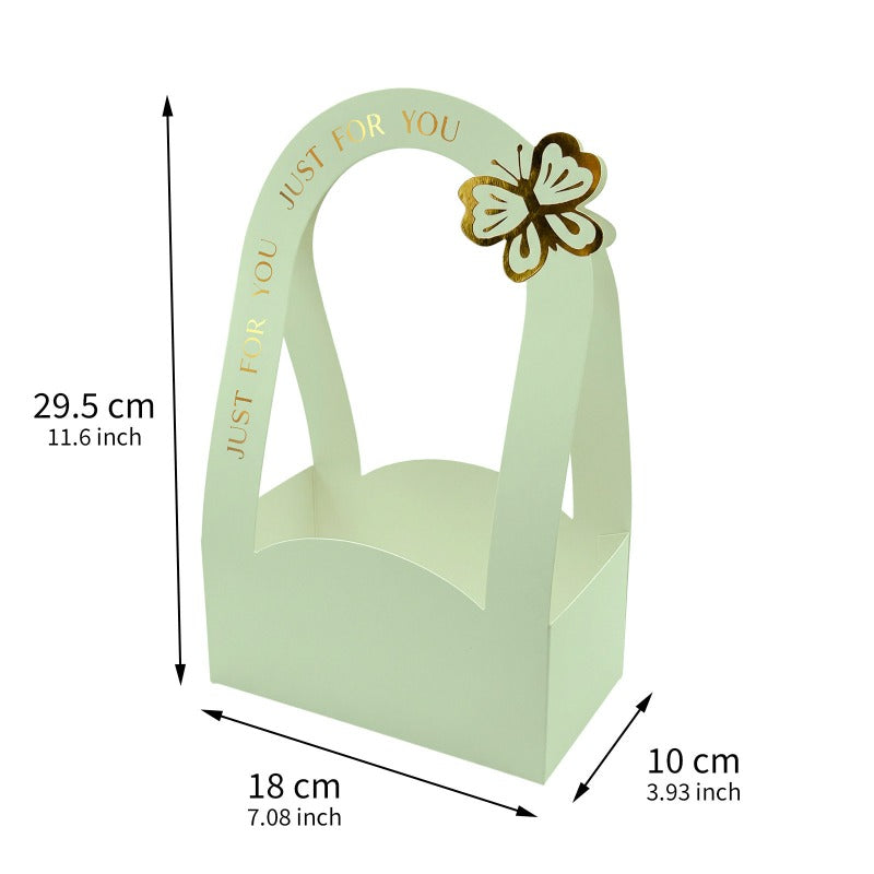 10pcs Butterfly Floral Gift Box with Handle