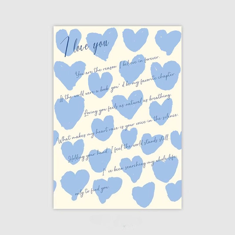 20pcs Love Letter Flower Wrap Paper (35x50cm)