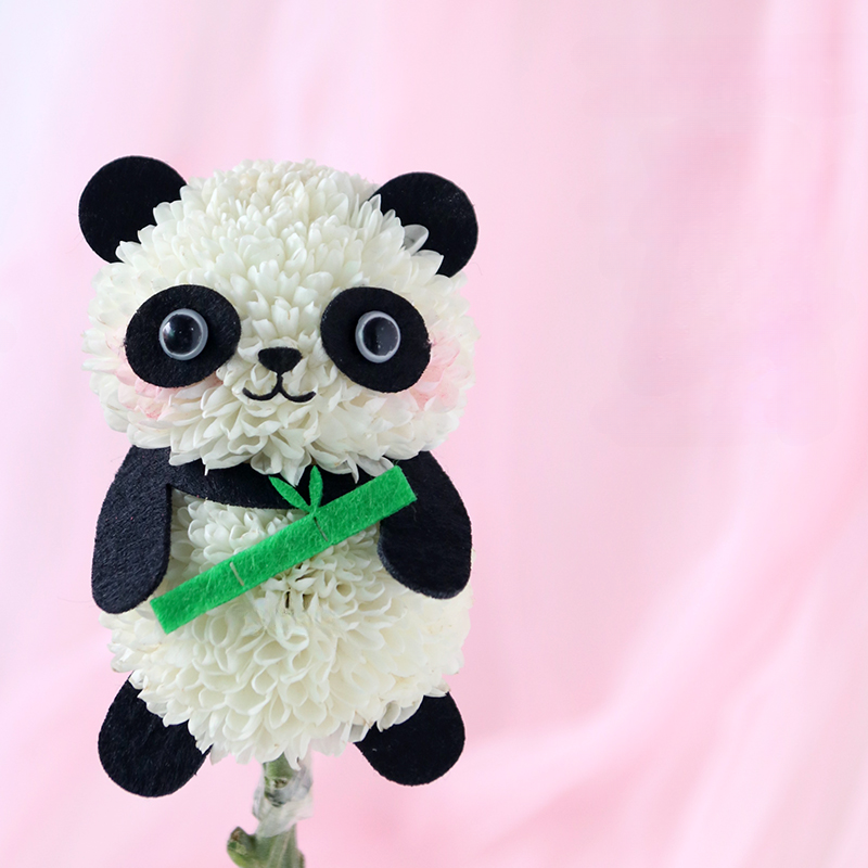 Ping Pong Chrysanthemum Panda DIY Material Kit