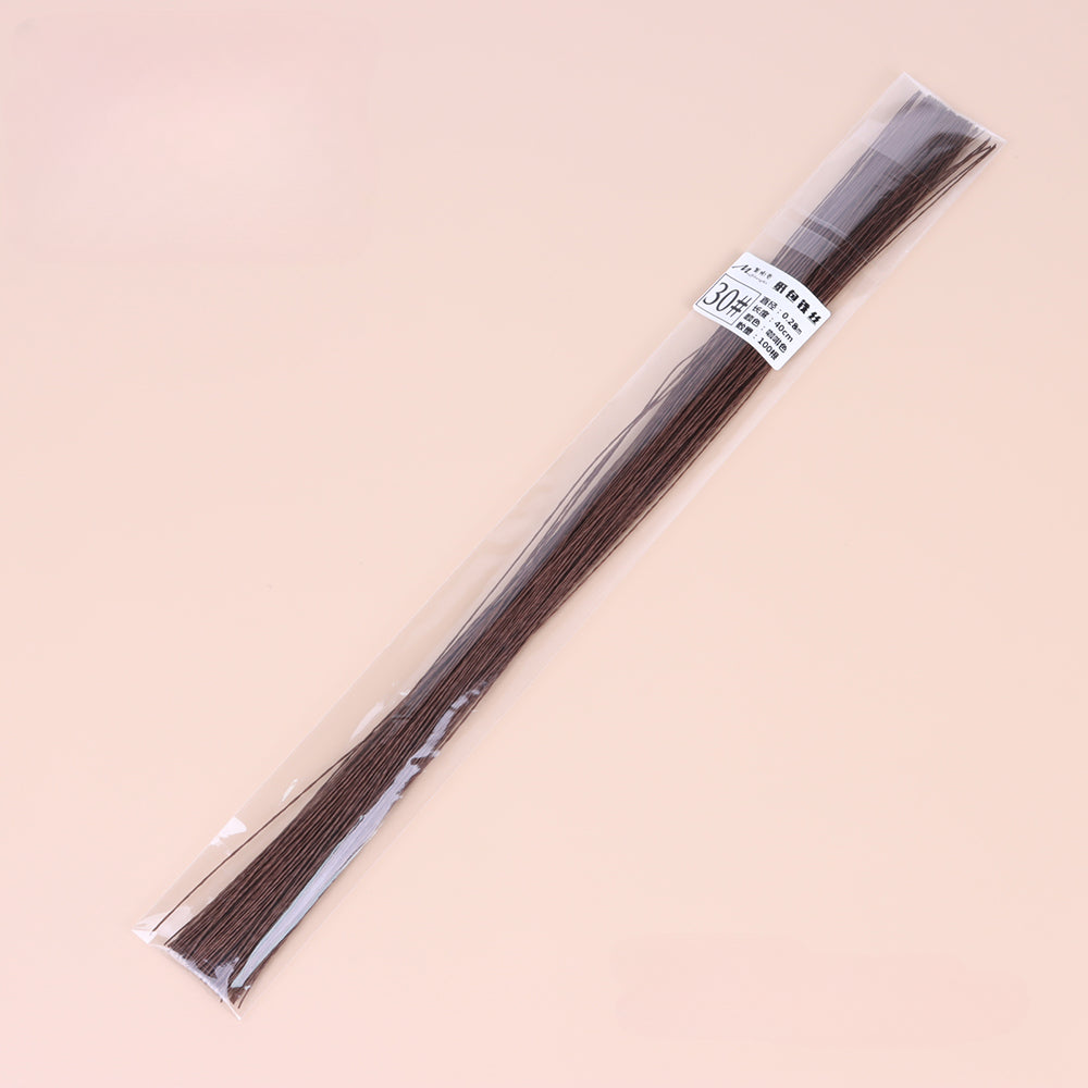 Brown Floral Wire for Crafts Pack 100