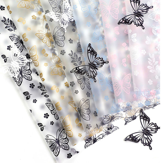 20pcs Frosted Butterfly Cellophane Wrap (58x58cm)