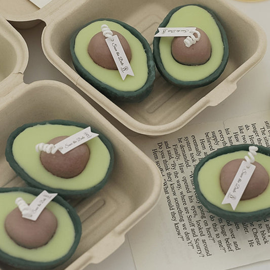 Bougie parfumée cadeau à l'avocat