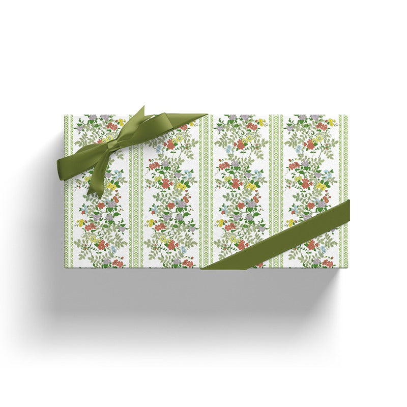 Green Vine Gift Wrapping Paper (50x70cm) Pack 2
