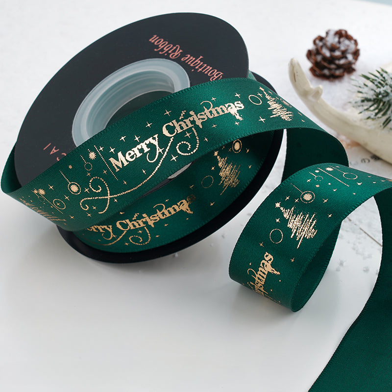 24 Yards Christmas Satin Ribbon for Crafts