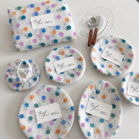 Colorful Polka Dot Tissue Paper Pack 50