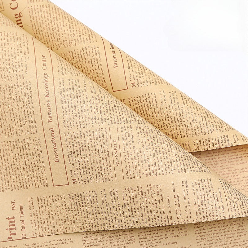 Vintage Newspaper Bouquet Paper Pack 40 (20" x 28")
