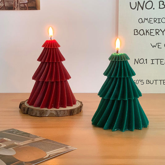 Bougie d'aromathérapie sapin de Noël
