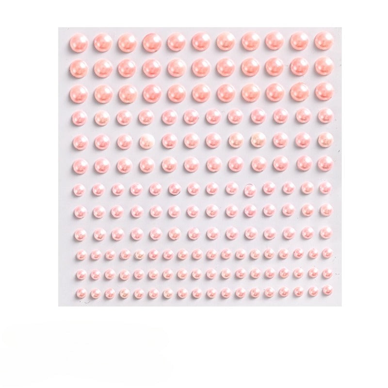 Self-adhesive Decorative Flat Faux Pearls