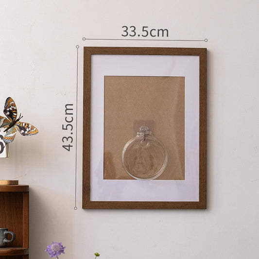 Photo Frame Wall-mounted Glass Vase Set