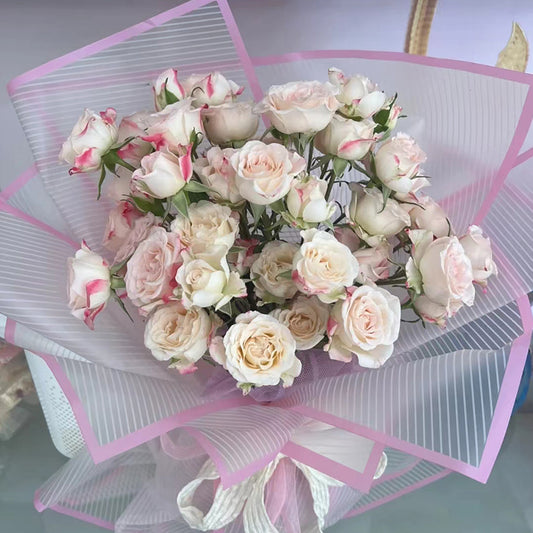 20pcs Matte Striped Cellophane Wrap (57x57cm)