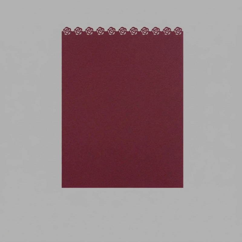 Laser-Cut Rose Edge Flower Wrap Paper Pack 24 (15" x 20")