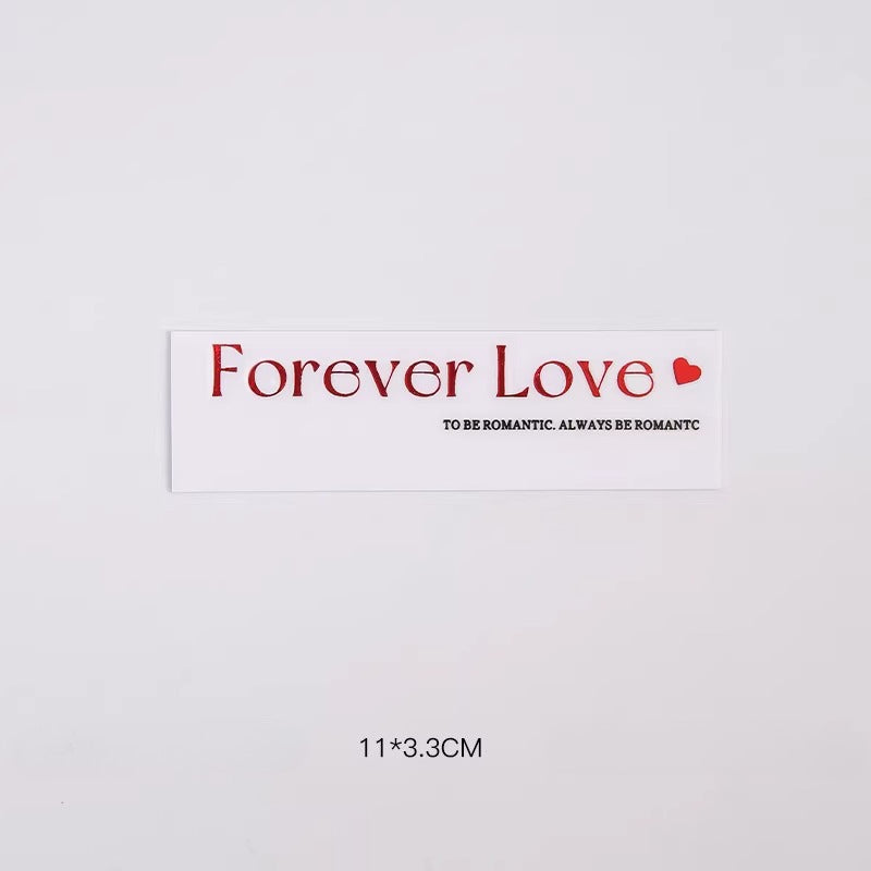 20pcs Transparent LOVE Transfer Stickers