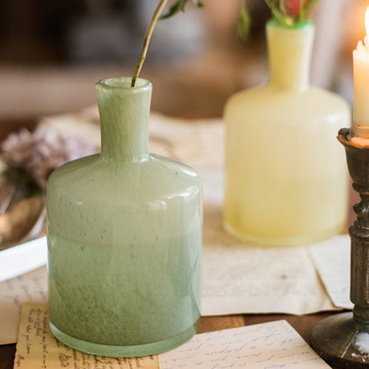 Modern Mottled Glass Bottle Flower Vase
