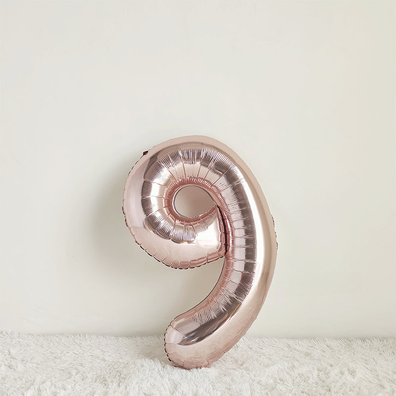 40 Inch Rose Gold Big Number Balloon
