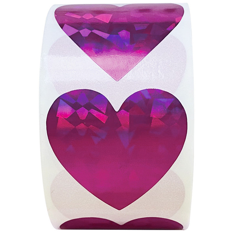500pcs Glitter Heart Sticker for Valentine's Day