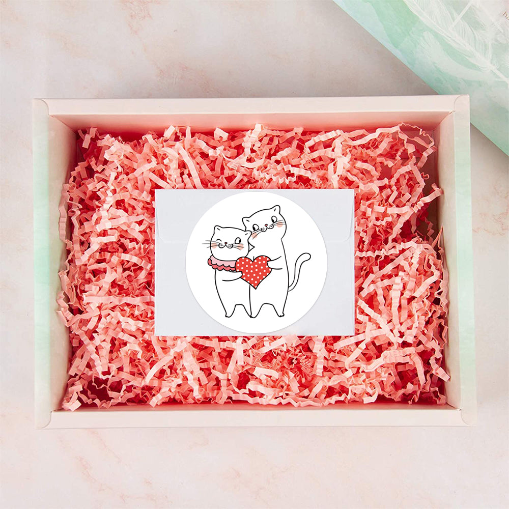 500pcs Cute Cat Dog Stickers for Valentine's Day