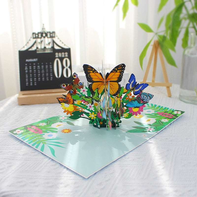 3D Butterfly Holiday Greeting Card