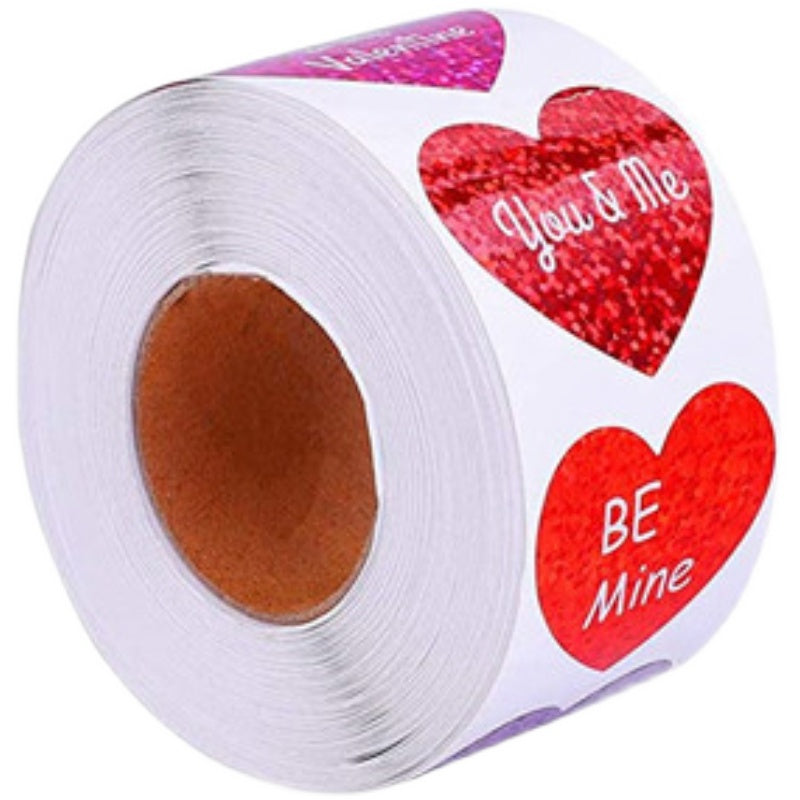 500pcs Valentine's Day Decorative Heart Stickers