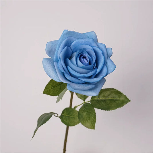 Tige de rose Corolla bleue « Real Touch » de 26 po