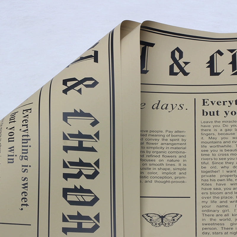 20pcs Vintage Newspaper Bouquet Paper (57x57cm)