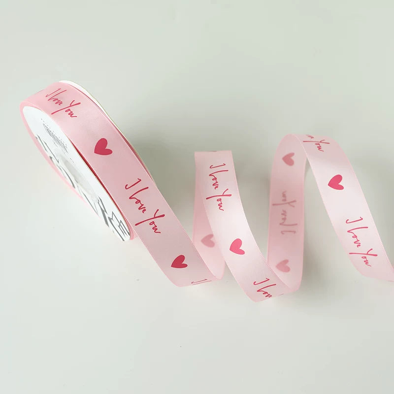 I LOVE YOU Valentine's Day Ribbon (2.5cmx20Yd)