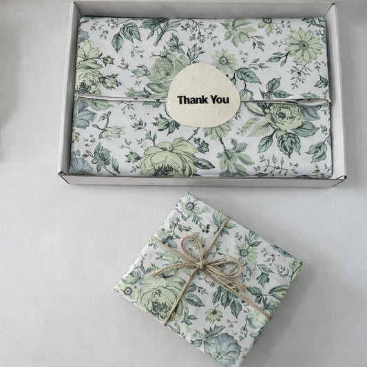 Vintage Rose Printed Floral Tissue Paper Pack 50