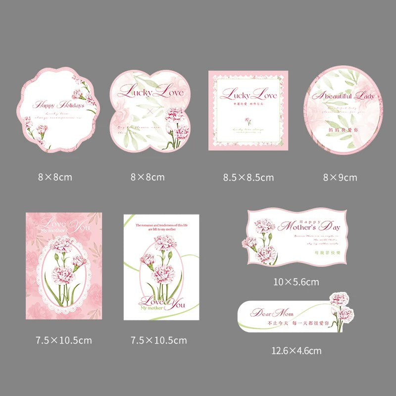 24pcs Flower-Inspired Thank You Cards for Mother's Day