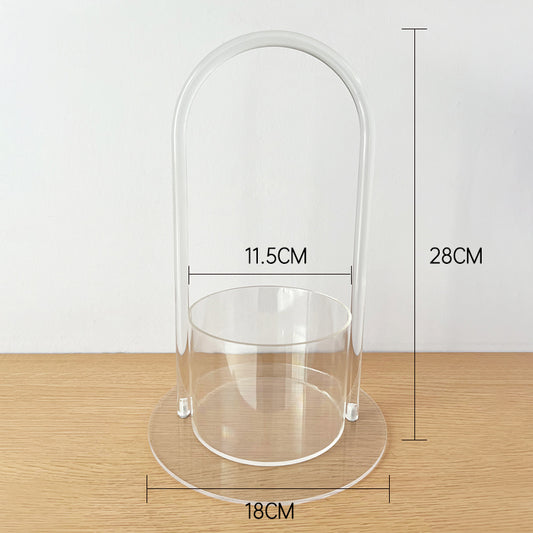 Clear Acrylic Floral Arrangement Basket