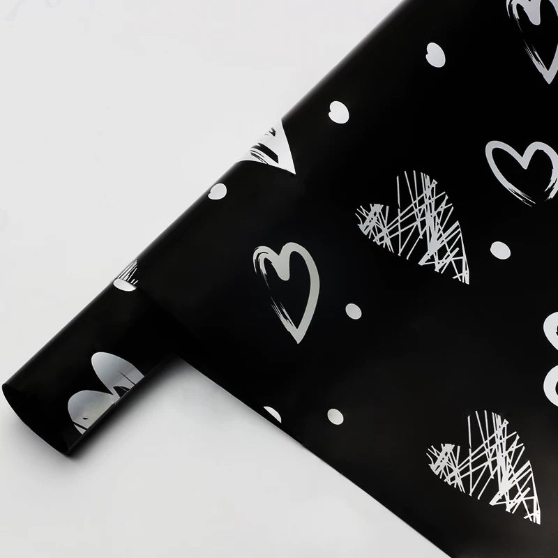20pcs Heart Pattern Bouquet Wrap Paper (57x57cm)