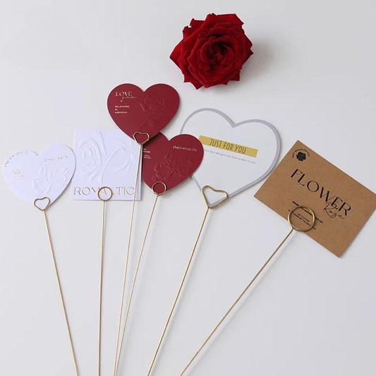 30pcs Metal Floral Card Holder Picks