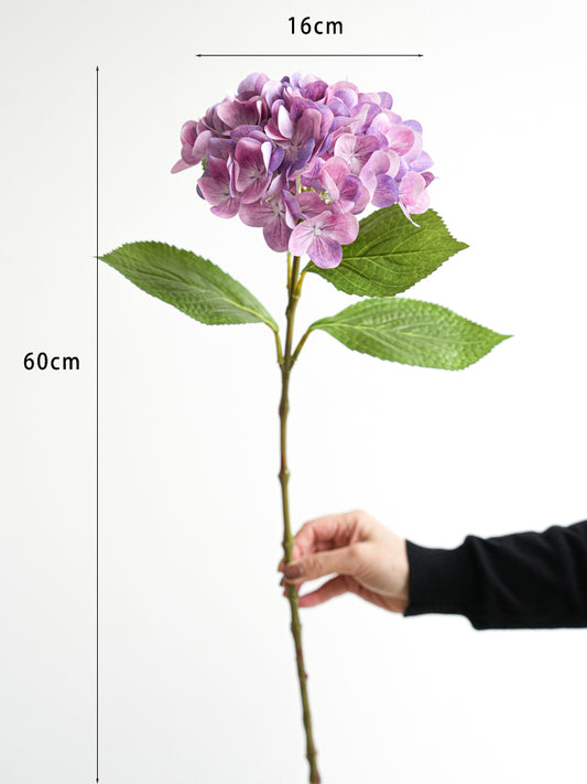 24" Realistic Silk Hydrangea Flower Stem