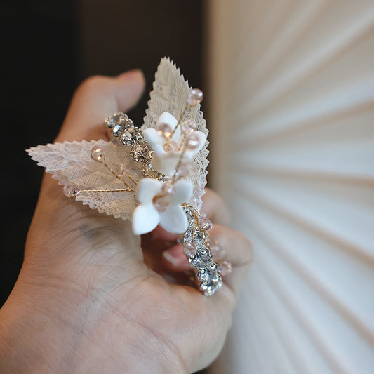 Corsage de poignet de mariage à strass étincelants