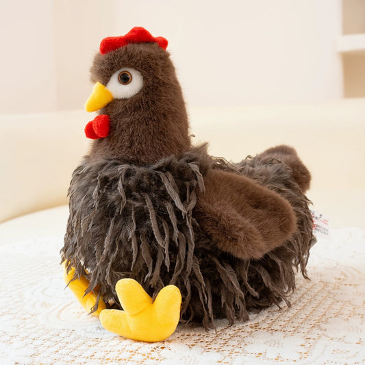 Peluche poulet douce et moelleuse de 30 cm
