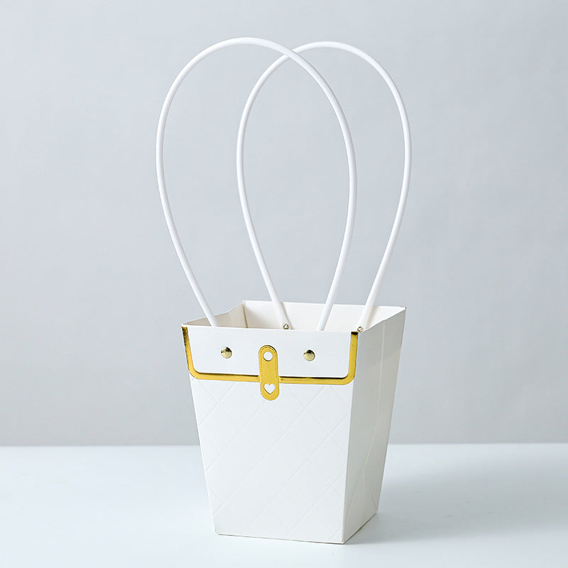 Handbag Styled Trapezoid Flower Bags Pack 10
