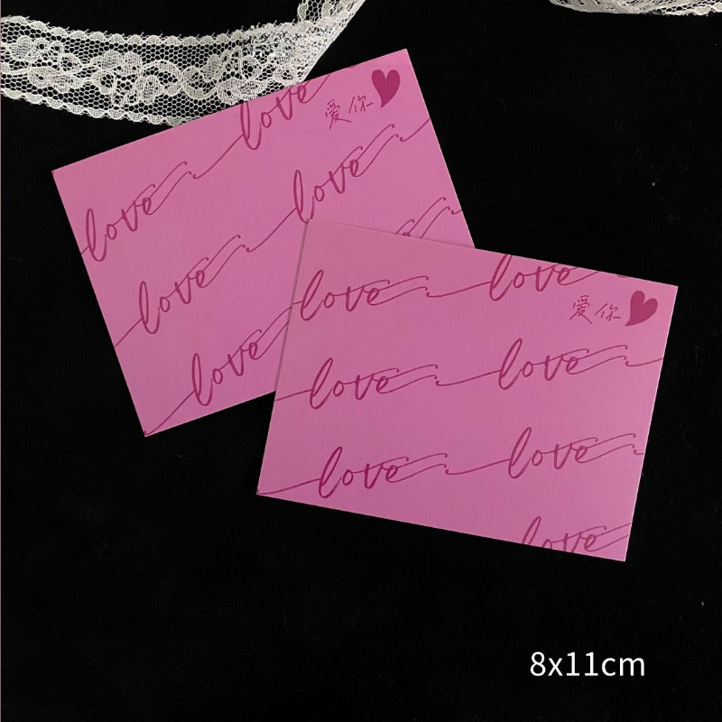 Pink LOVE Valentine's Day Cards Pack 20