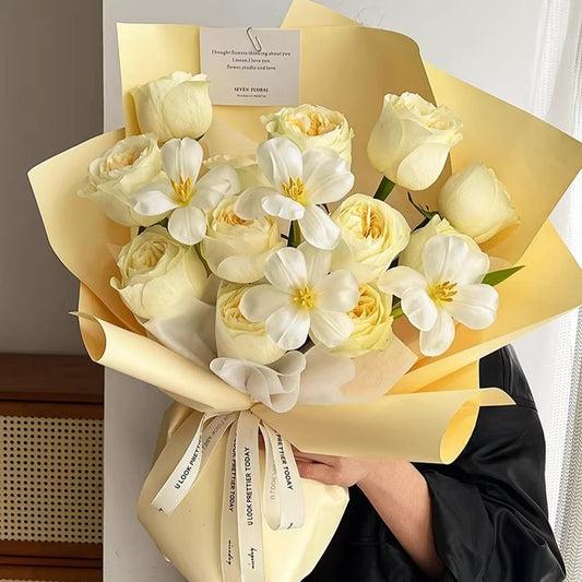 Matte Korean Bouquet Wrap Paper Roll (58cmx15Yd)