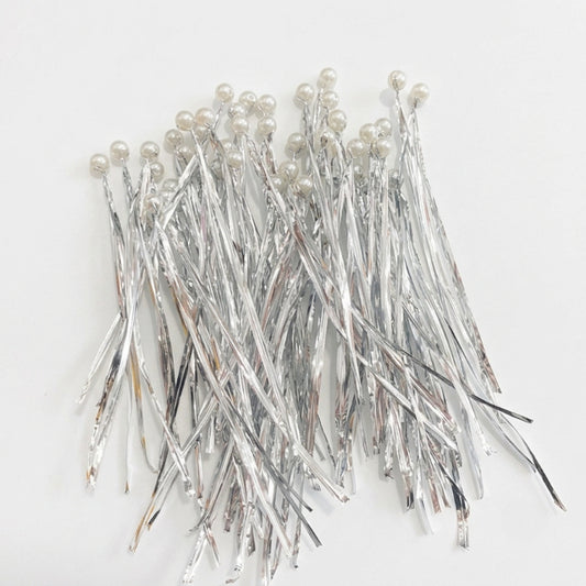 Pearl Twist Ties for DIY Money Butterflies