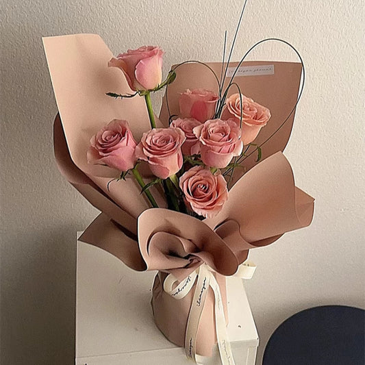 Rouleau de papier d'emballage pour fleurs coréen givré (56 cm x 15 yd)