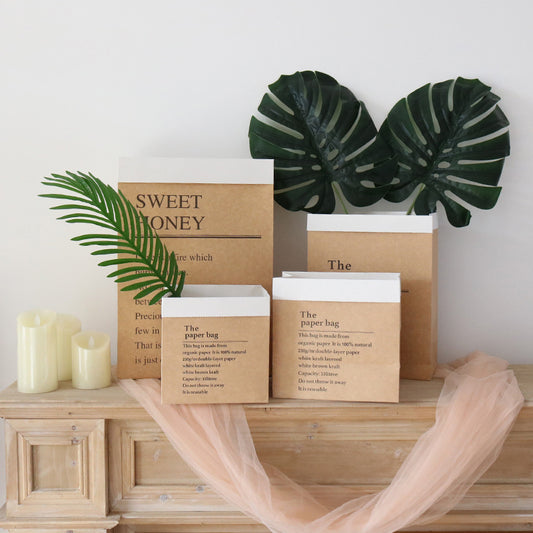 5pcs Kraft Paper Bags for Flower Arrangements