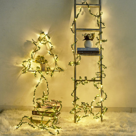 Guirlande lumineuse LED artificielle en forme de lierre