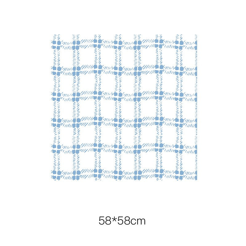 Summer Style Plaid Flower Wrapping Paper Pack 20 (58x58cm)