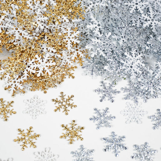 270 confettis flocons de neige de Noël