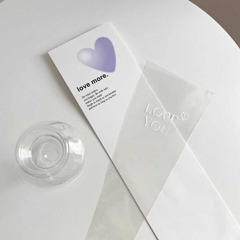 LOVE MORE Single Rose Packaging Flower Sleeves Pack 30